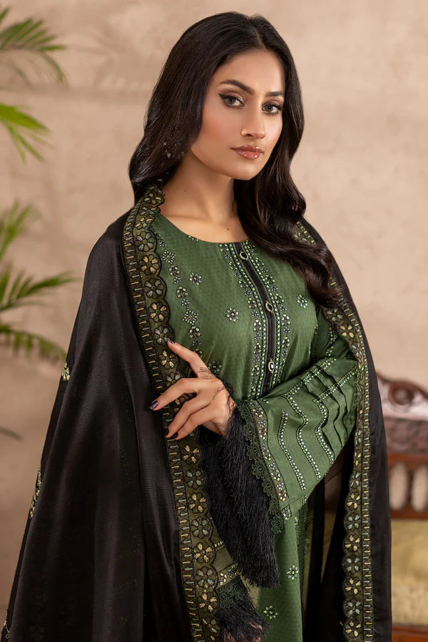 MILLI BLUSH D-38 : Embroidered Doria Lawn 3pc