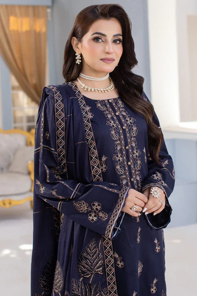 MILLI BLUSH DK-46 : Embroidered Lawn 3pc