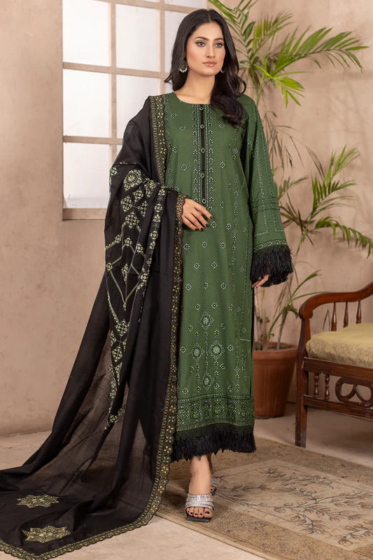 MILLI BLUSH D-38 : Embroidered Doria Lawn 3pc
