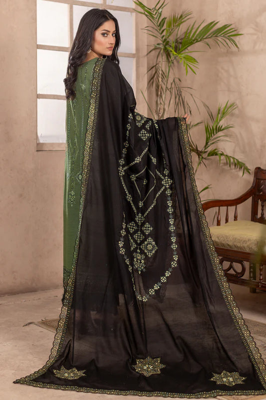 MILLI BLUSH D-38 : Embroidered Doria Lawn 3pc