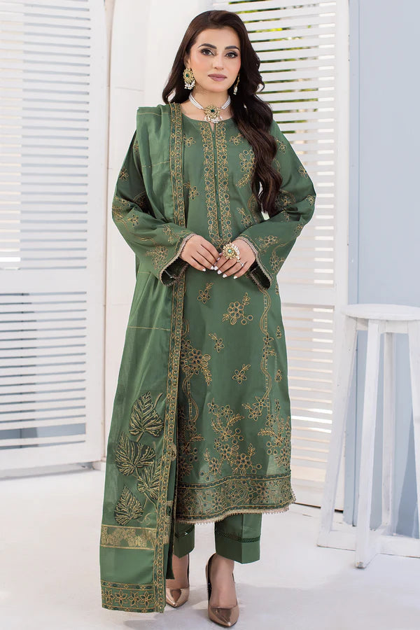 MILLI BLUSH DK-47 : Embroidered Lawn 3pc