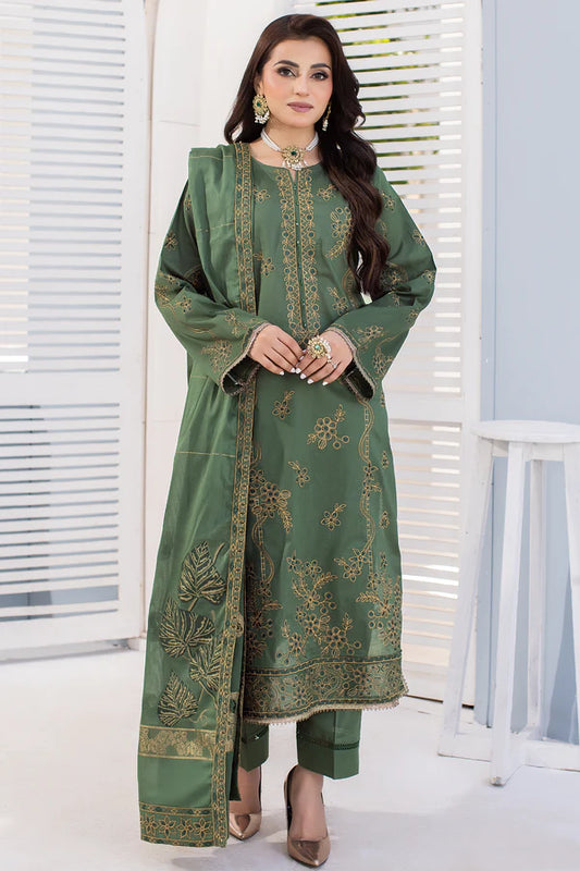 MILLI BLUSH DK-47 : Embroidered Lawn 3pc