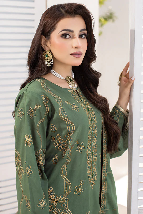 MILLI BLUSH DK-47 : Embroidered Lawn 3pc