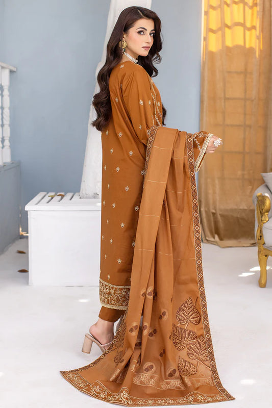 MILLI BLUSH  DK-49 : Embroidered Lawn 3pc