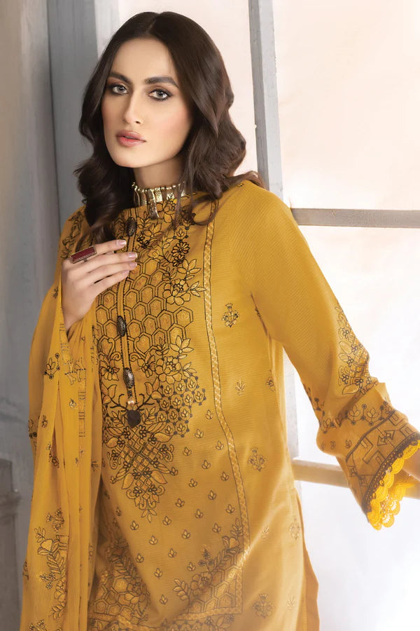 MILLI BLUSH  DK-37 : Embroidered Lawn 3pc