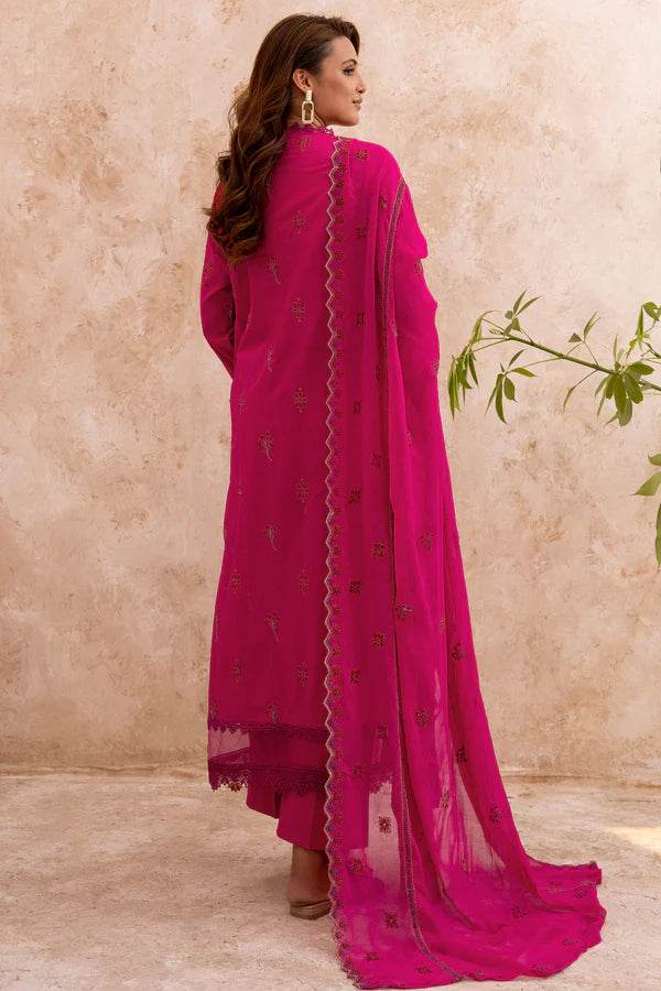 MILLI BLUSH MH-06 : Embroidered Lawn 3PC