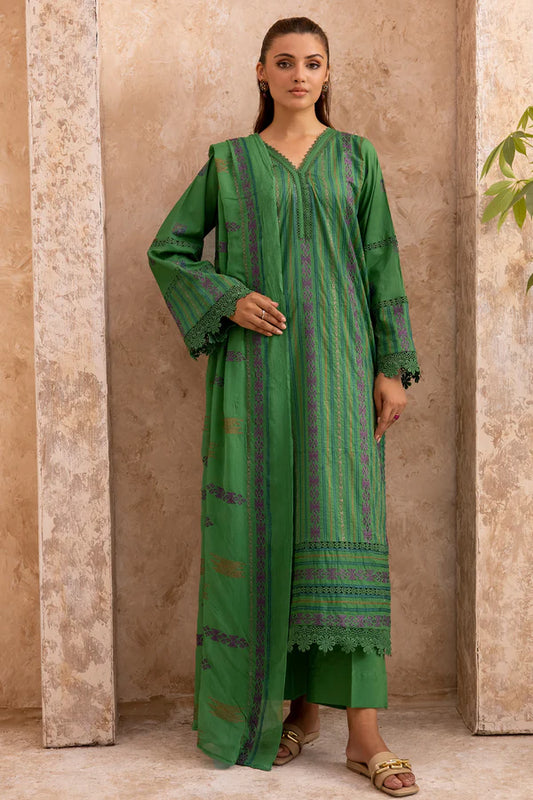 MILLI BLUSH MH-08 : Embroidered Lawn 3PC