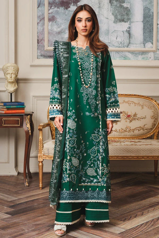 MILLI BLUSH  S-21 : Unstitched Embroidered Lawn 3pc