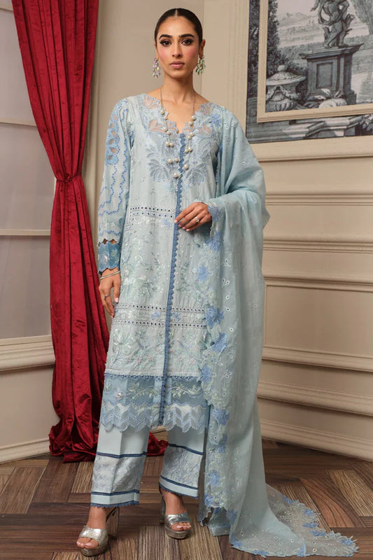 MILI BLUSH  S-29 : Unstitched Embroidered Lawn 3pc