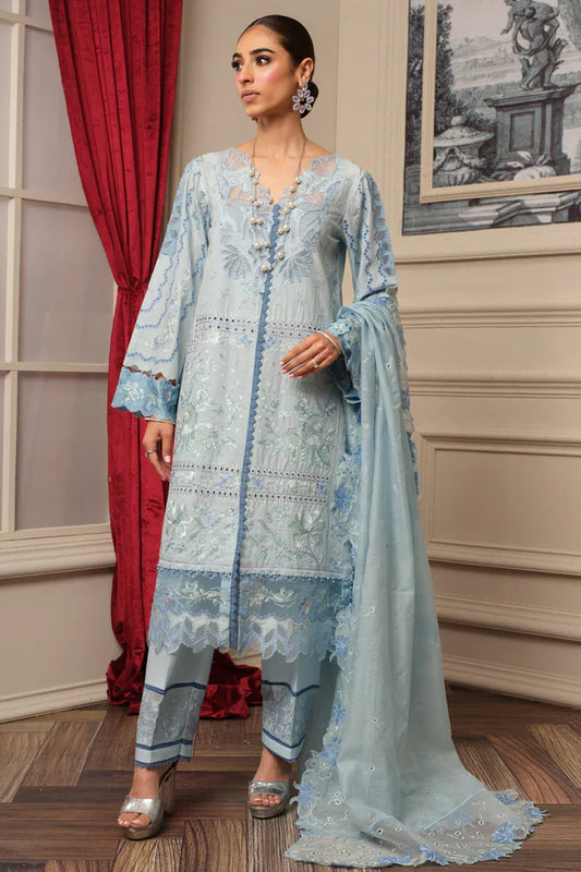 MILI BLUSH  S-29 : Unstitched Embroidered Lawn 3pc
