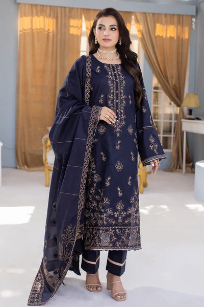MILLI BLUSH DK-46 : Embroidered Lawn 3pc