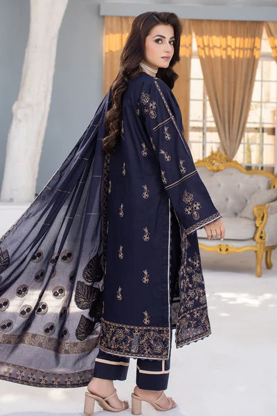 MILLI BLUSH DK-46 : Embroidered Lawn 3pc