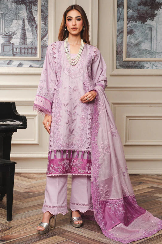 MILLI BLUSH  S-23 : Unstitched Embroidered Lawn 3pc